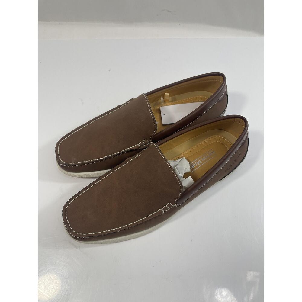 Aston Marc Crosby-02 Shoes Mens Size 9 Brown Slip On Loafers Casual New Box